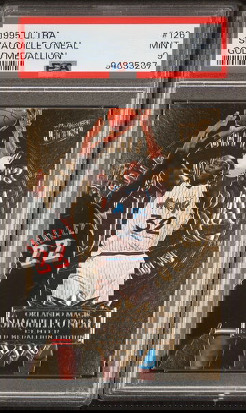 1995 SHAQUILLE O'NEAL ULTRA GOLD MEDALLION #126 PSA 9 BK.A1.56