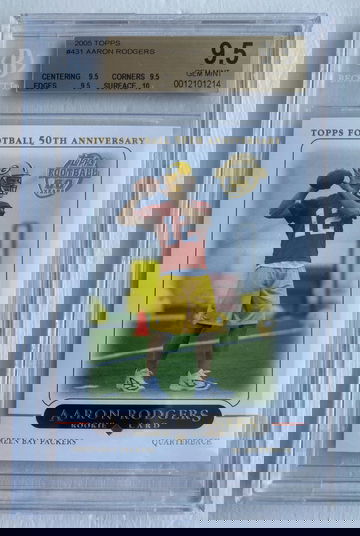 2005 Topps Aaron Rodgers #431 BGS 9.5