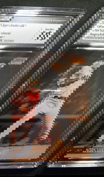 Jesus Luzardo Orange Refractor/25 CSG10 pop 1