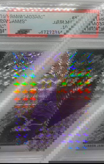 LeBron James 2019 Panini Mosaic Silver #8 PSA 10