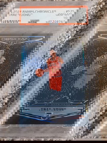 Trae young panini Chronicles obsidian rookie psa 10