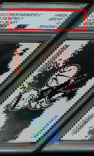 🌟 MR. MONOPOLY 2023-24 PRIZM Monopoly MONEY BLAST SSP Case Hit #MB-24 - PSA 10