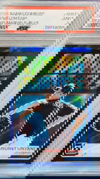 2018 Donruss Mound Marvels Blue #MM3 Shohei Ohtani RC /249 – PSA 9 | Angels Rookie