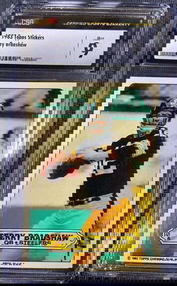 1983 Topps Stickers Terry Bradshaw CSG 9 MINT HOF