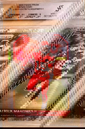 2020 Panini Prizm Patrick Mahomes Camo Prizm 13/25