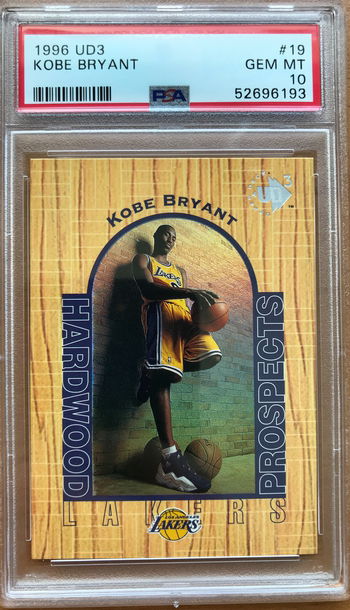 1996 UD3 Rookie Kobe Bryant Hardwood Prospects PSA 10 GEM MINT ! HOF LA Lakers !