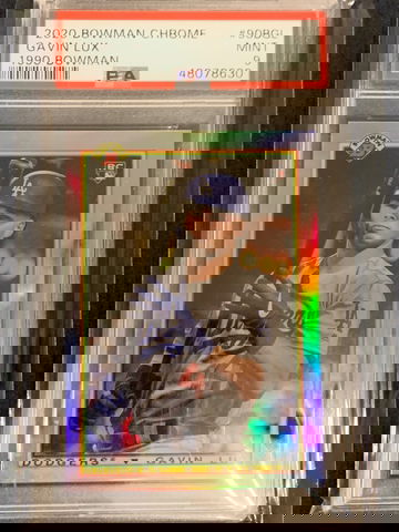 2020 Bowman Chrome #90BGL Gavin Lux 1990 Bowman PSA 9 Mint