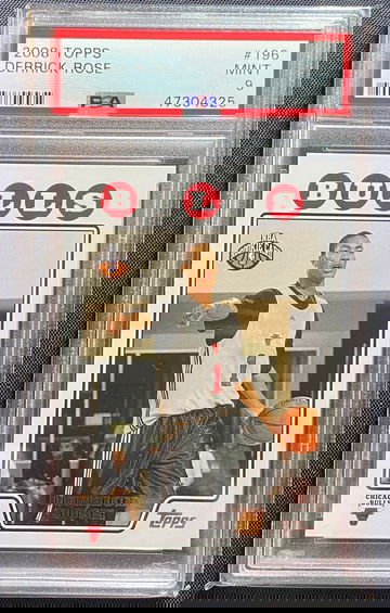 2008 Topps Derrick Rose #196 Rookie RC Base PSA 9 Mint