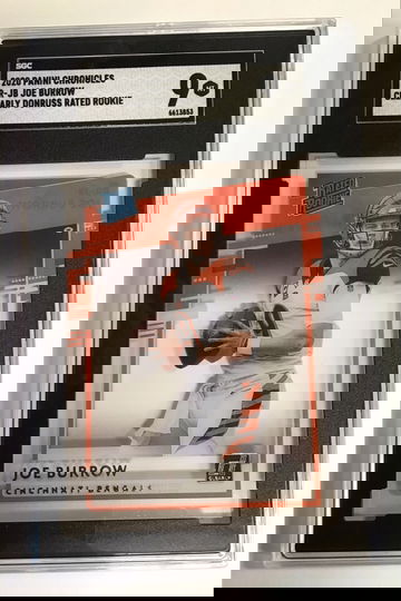 2020 Panini Chronicles RR-JB Joe Burrow Clearl Donruss Rated Rookie Mint
