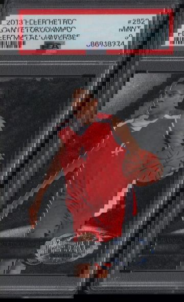 2013 Fleer Retro #252 Giannis Antetokounmpo Rookie Fleer Metal Universe PSA 9 Mint