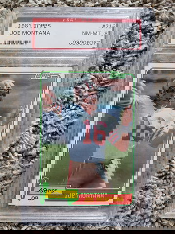 1981 Joe Montana PSA 8