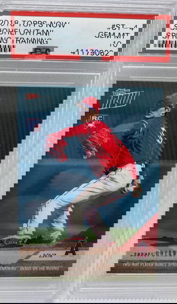 Shohei Ohtani Psa 10 Spring Training Topps Now St-4 2018 Rc Rookie