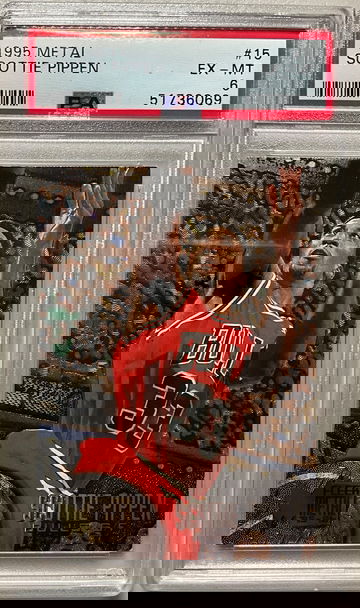 1995 METAL #15 SCOTTIE PIPPEN EX-MT 