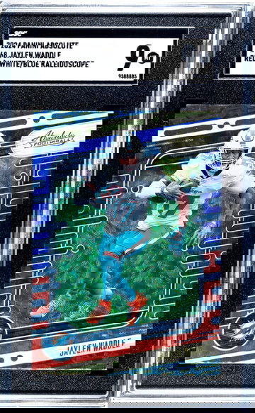 2024 Panini Absolute #68 Jaylen Waddle Red/White/Blue Kaleidoscope SGC 9