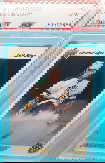 1991 Upper deck Hockey #42 Jaromir Jagr PSA 9 