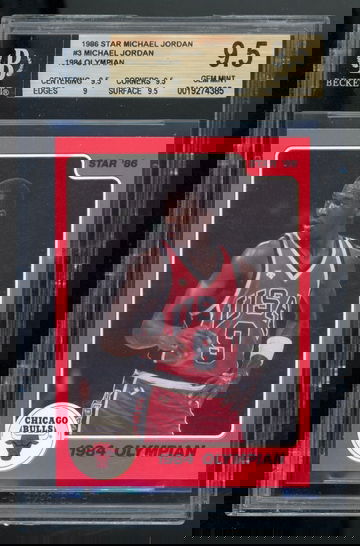 1986 Star Michael Jordan #3 1984 Olympian BGS 9.5 Gem Mint 