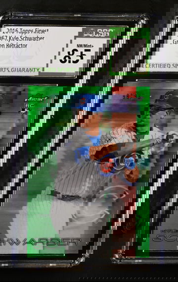 2016 TOPPS FINEST KYLE SCHWARBER GREEN REFRACTOR 