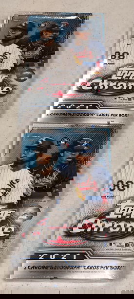 2X 2021 TOPPS CHROME BASEBALL HOBBY BOX - SUPPORT A LOCAL CARD SHOP!