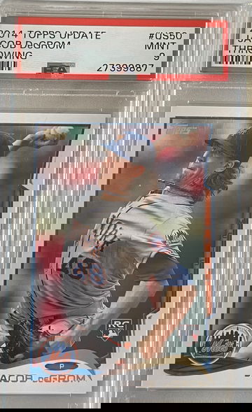 2014 Topps Update Jacob DeGrom Rookie PSA 9 Mets US50