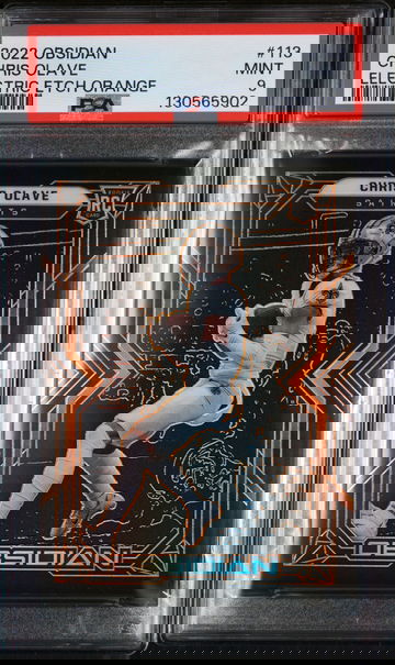 2022 Panini Obsidian Electric Etch Orange Chris Olave #113 /75 PSA 9