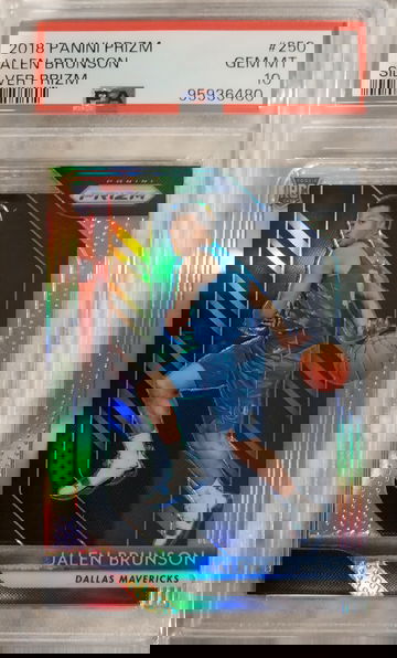 2018 Panini Prizm Jalen Brunson Silver Prizm Psa 10 Gem Mint 