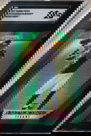 2017 Panini Prizm Green Prizms - DeShaun Watson RC - SGC Gem Mint 10