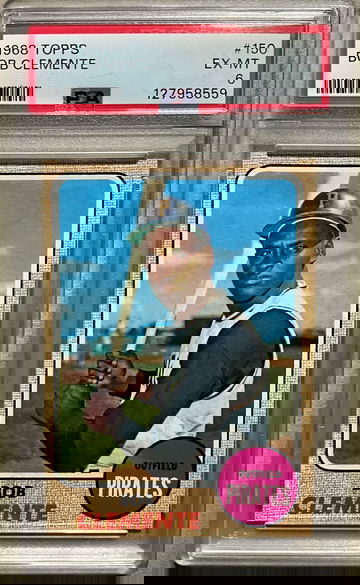 1968 TOPPS #150 ROBERTO CLEMENTE EX-MT PSA 6