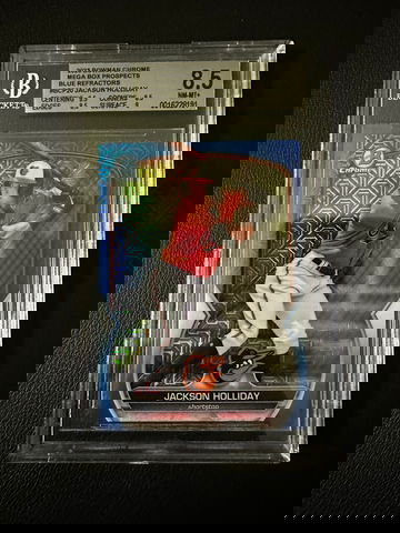2023 Bowman Chrome Mega Box Jackson Holliday /150 Blue BGS 8.5