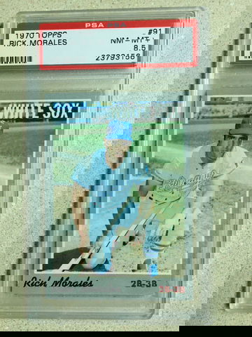 1970 Topps #91 Rick Morales PSA 8 . 5 NM-MT+ WHITE SOX 9