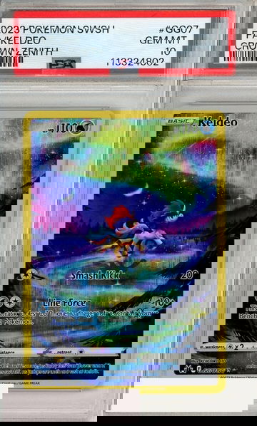 2023 POKEMON SWORD AND SHIELD CROWN ZENITH FA KELDEO #GG07 PSA 10