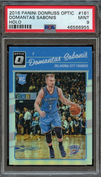 2016 Optic Holo Domantas Sabonis PSA 9 Mint Rookie RC