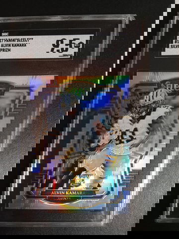2017 Panini select Alvin Kamara silver prizm RC SGC 9.5