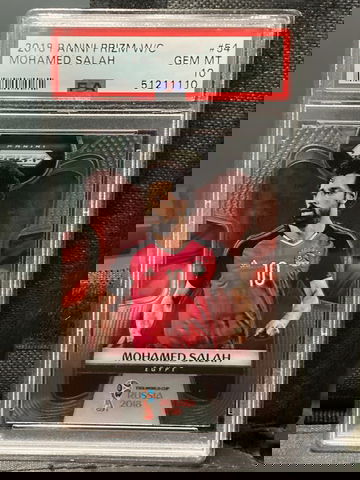 2018 Panini Prizm Mohamed Salah PSA 10 World Cup #54 Base Egypt  