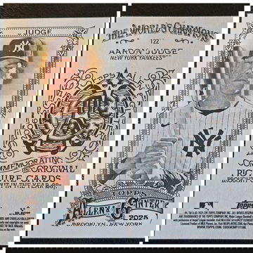 2025 Topps Allen And Ginter  Aaron Judge  A&G Back  Mini SP  122 Yankees