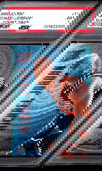 Michael Jordan 1996 Ultra Full Court Trap PSA 7