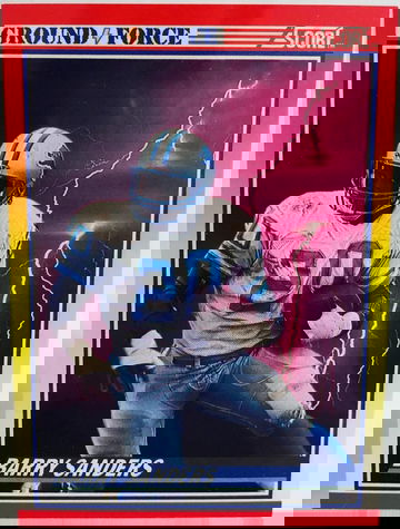 Vintage 1990 Score NFL - Barry Sanders Ground Force #325 - Near Mint / Mint