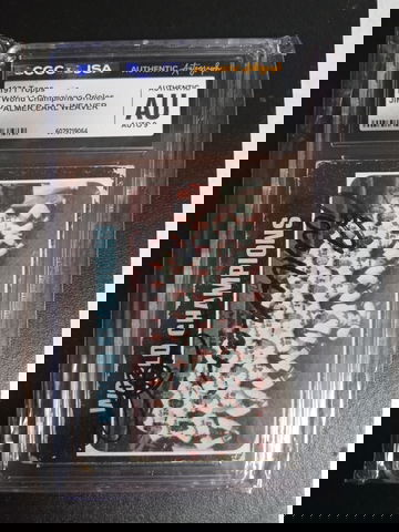 1971 Topps #1 world champs Jim Palmer & Earl Weaver Auto CGC JSA 