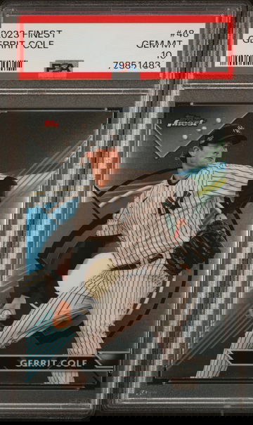 2023 Topps Finest Gerrit Cole #48 PSA 10