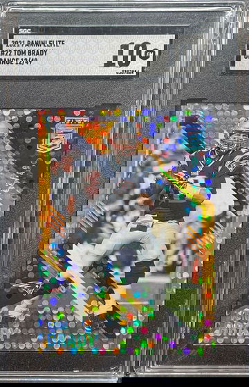 1/1 Jersey Number Tom Brady 2021 PANINI DONRUSS ELITE ORANGE Prizm #12/49 Sgc 10