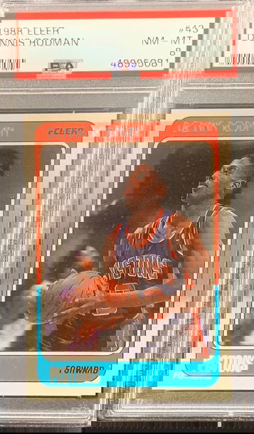 1988 Fleer Dennis Rodman PSA 8