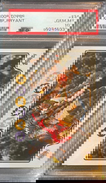 2008 TOPPS KOBE BRYANT PSA 10 GEM-MINT