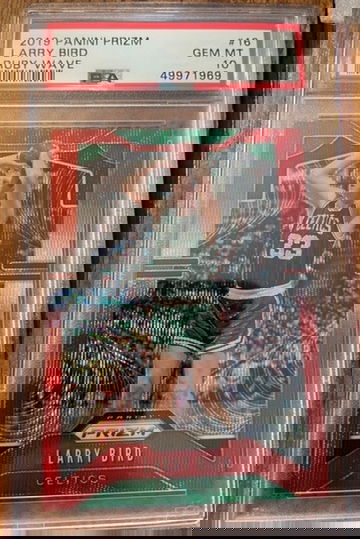 2019 Panini Prizm Ruby Wave Larry Bird PSA 10 Gem Mint