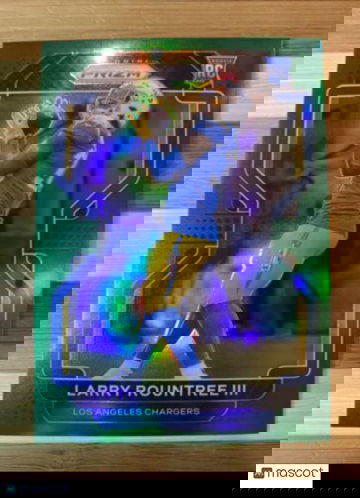 2021 Panini Prizm #401 Larry Roundtree III Green PRIZM Rookie Chargers