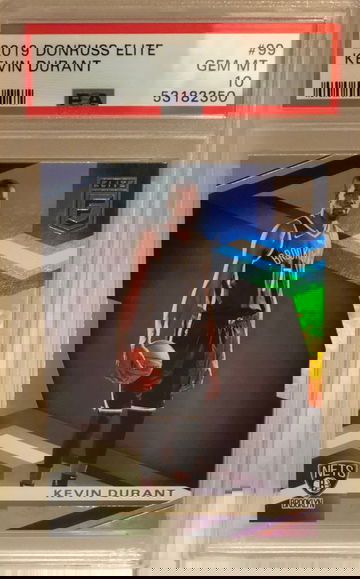 Kevin Durant 2019 Donruss Elite Holo PSA 10