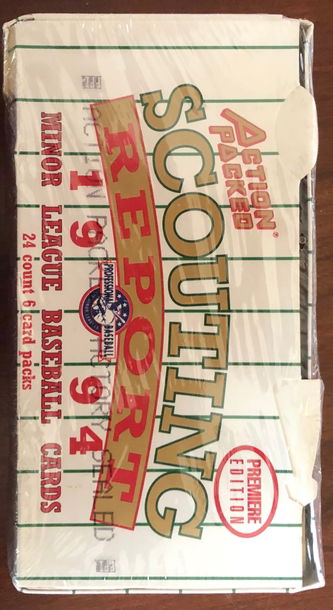 1994 Action Packed Scouting Reports Minor League Wax Baseball Cards Wax Box