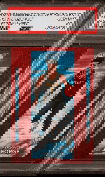 2023 Panini NSCC Silver Pack Keyonte George BK10 RED #/99 RC Rookie PSA 10!