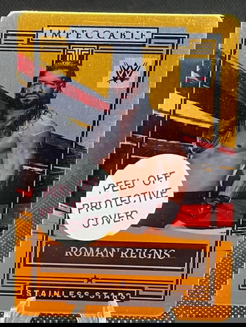 2022 Impeccable WWE Roman Reigns Gold Printing Plate /10