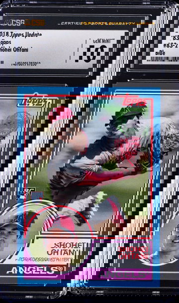 2018 Topps Update '83 Topps Shohei Ohtani Blue CSG 10