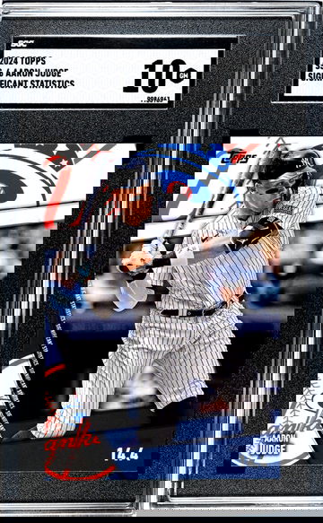 2024 Topps #SS-6 Aaron Judge Signif. Statistics SGC 10