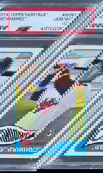 2014 Topps Heritage Jose Ramirez H590 PSA 10